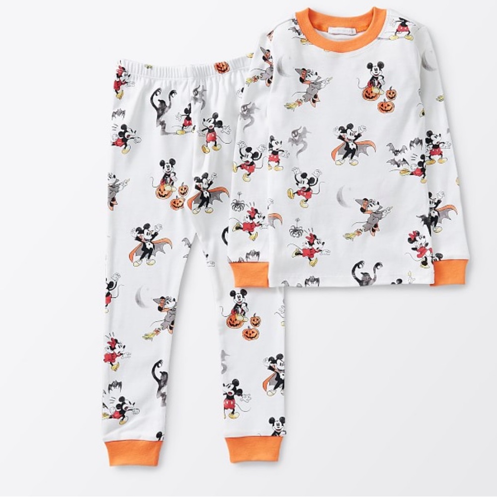 Disney Mickey Mouse Halloween Organic Pajama Set （ brand new）